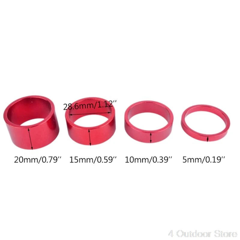 Description Picture 3 of item4/5pcs Aluminum Alloy Bicycle Headset Washer Cycling MTB Bike Fork Stem Spacers Jy01 20 Dropshipping