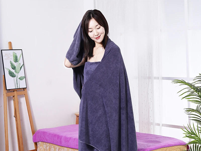 Description Picture 4 of itemMicrofiber towelBeauty Salon Bath Towel and Face Towel Massage Quick-Dry Special Large Towel Thick Microfiber Absorbent Soft Ste