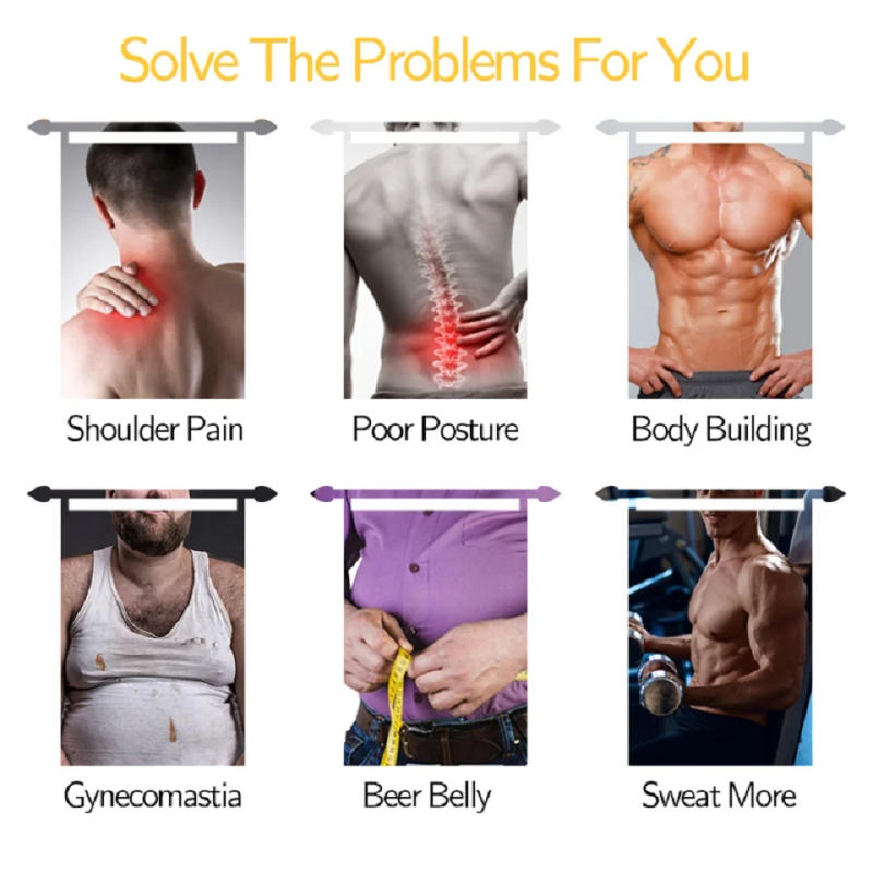 Description Picture 6 of itemMen Body Shaper Waist Trainer Sauna Suit Sweat Vest Slimming Underwear Weight Loss Shirt Fat Burner Workout Tank Tops Shapewear