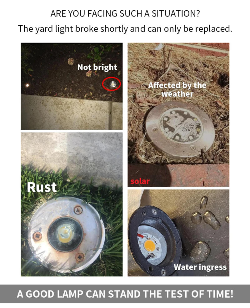 Description Picture 2 of itemetrnLED Garden Light Outdoor Led Lights Grounding Recessed Spot Terrace RGB Spotlight 12V Waterproof Stair Yard Step Lamps 3W