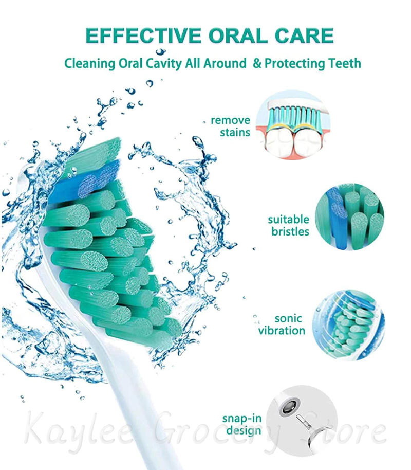 Description Picture 4 of itemReplacement Heads HX6014 for Ph HX9043/HX9140/HX6730/HX6530/HX9362/HX9342/HX3210/HX3481/HX642E/HX682E/HX684J Electric Brush Head