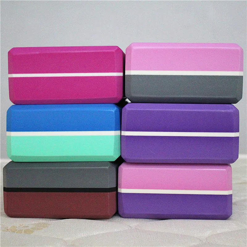 Description Picture 2 of itemYoga Block Multi colors Pilates EVA Yoga Brick Gym Foam Stretching Aid Gym Pilates Yoga Block Exercise Fitness Sport