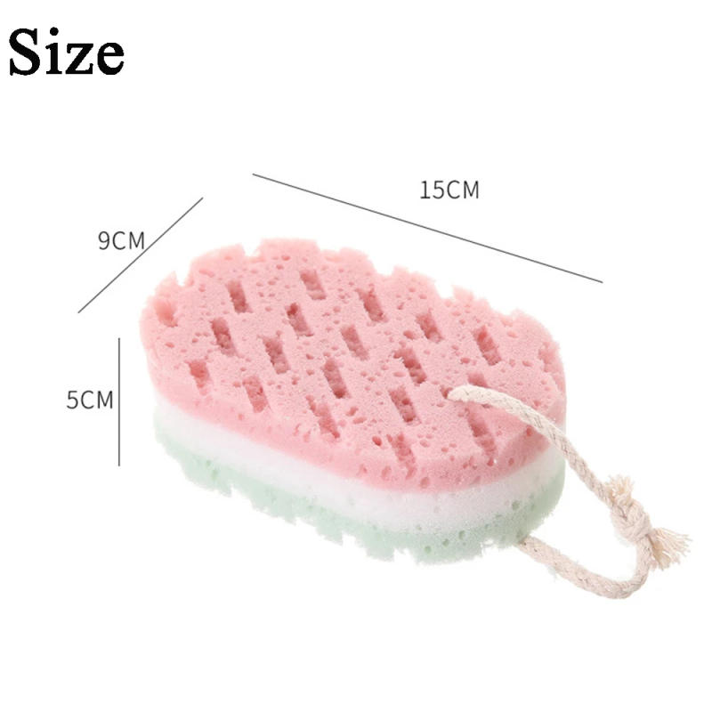 Description Picture 3 of itemThree-color Sponge Bath Ball Soft Shower Rub High Quality Quick Foaming Massage Brush For Whole Body Exfoliation Bath Accessorie