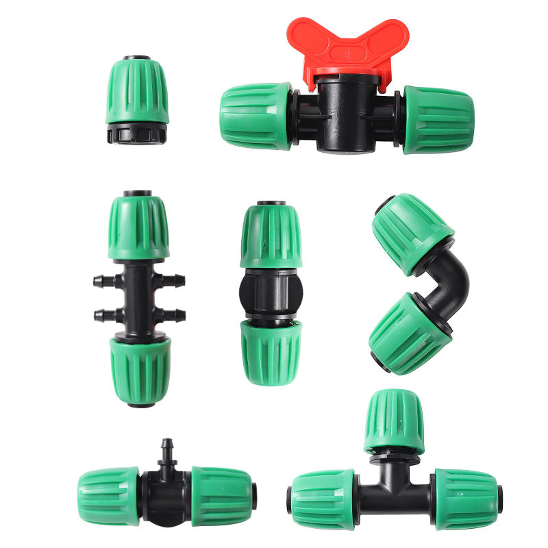 Description Picture 2 of item16mm PE Pipe Locked Connector Lock Nuts Garden Water Coupling 1/2'' Pipe 4/7mm Hose Fittings Garden Agriculture Irrigation Joint