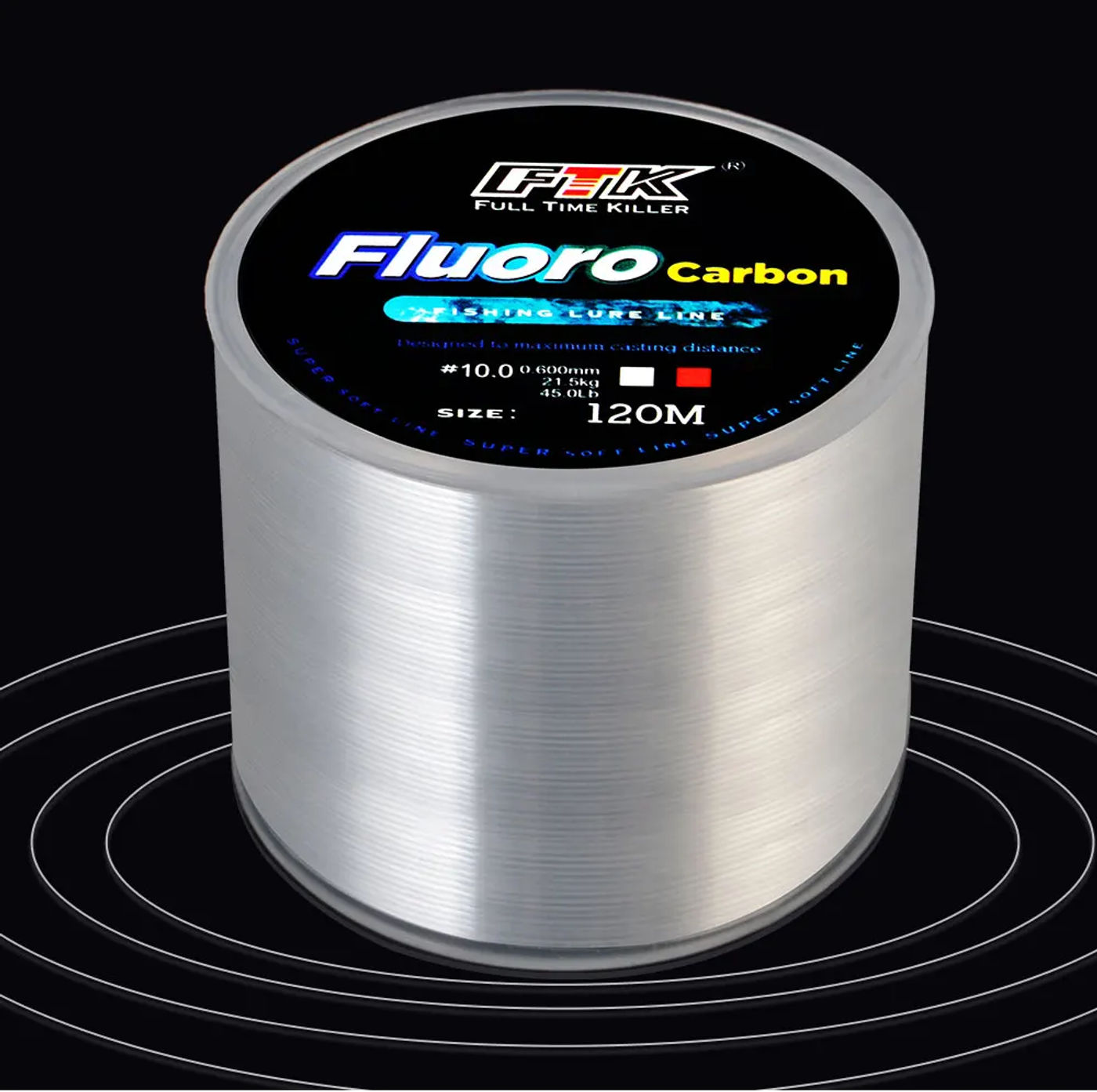 Description Picture 6 of item120M Fluorocarbon Coating Fishing Line 0.20mm-0.60mm 7.15LB-45LB Carbon Fiber Leader Line Fishing Lure Wire Sinking Line Japan