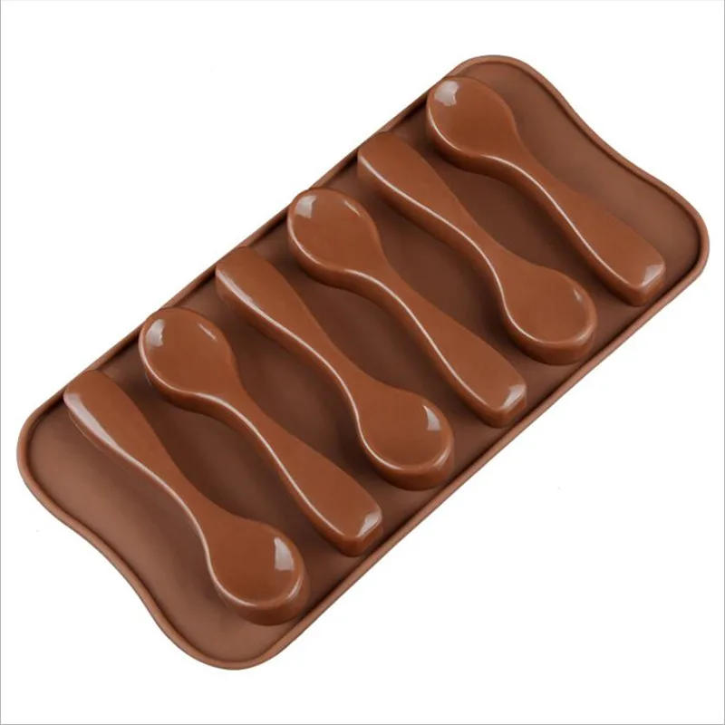Description Picture 3 of itemSilicone Chocolate Mold Spoon Baking Mold baking Tools Non-stick Biscuit cake mold Jelly and Candy Mold 3D mold DIY