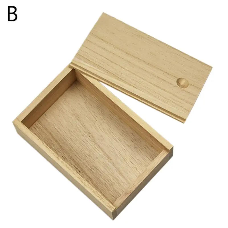 Description Picture 4 of itemF2TC Wooden Gaming Card Box Playing Card Container Storage for Case Packing Poker Box Playing Cards Box Empty Candy Storage Can