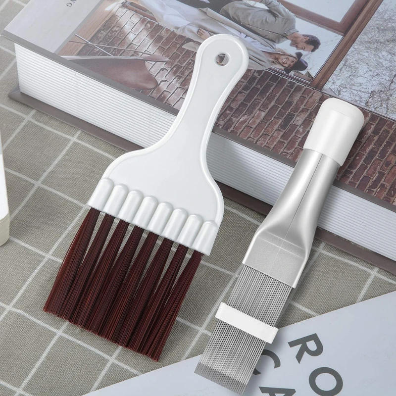 Description Picture 2 of item2 Pieces Reusable Air Conditioner Condenser/Fin Cleaning Brush Metal Fin Evaporator Radiator Repair Cleaning Tool Wholesales