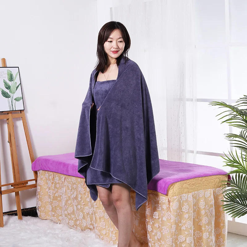 Description Picture 5 of itemMicrofiber towelBeauty Salon Bath Towel and Face Towel Massage Quick-Dry Special Large Towel Thick Microfiber Absorbent Soft Ste