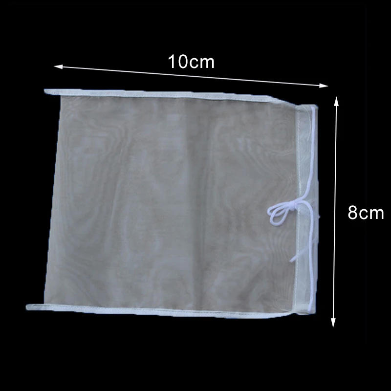 Description Picture 6 of item5pcs 100/160 /200 Micron Reusable Nylon Straining Mesh Bag 8x 10cm Fine Mesh Home Beer Brewing Wine Tea Filter Bags Mesh Net