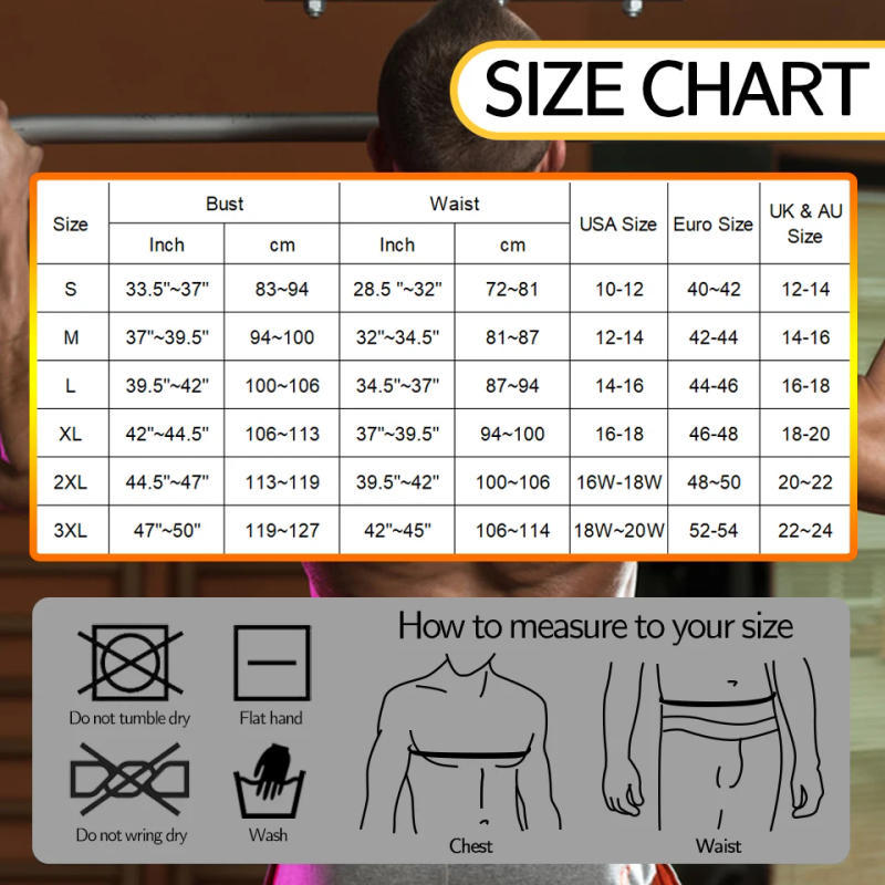 Description Picture 4 of itemMen Body Shaper Waist Trainer Sauna Suit Sweat Vest Slimming Underwear Weight Loss Shirt Fat Burner Workout Tank Tops Shapewear