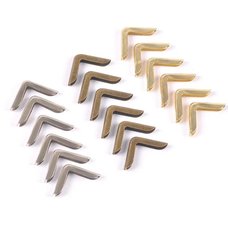Description Picture 2 of item50pcs Silver/Golden/Bronze Photo Corner Protectors Albums Menus Metal Corners For Books Folders Scrapbooking Decor Crafts