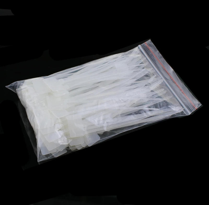 Description Picture 3 of item100pcs White Plastic Nylon Mark Tags Label Sticker Cable Zip Ties 2.5mm x 100mm