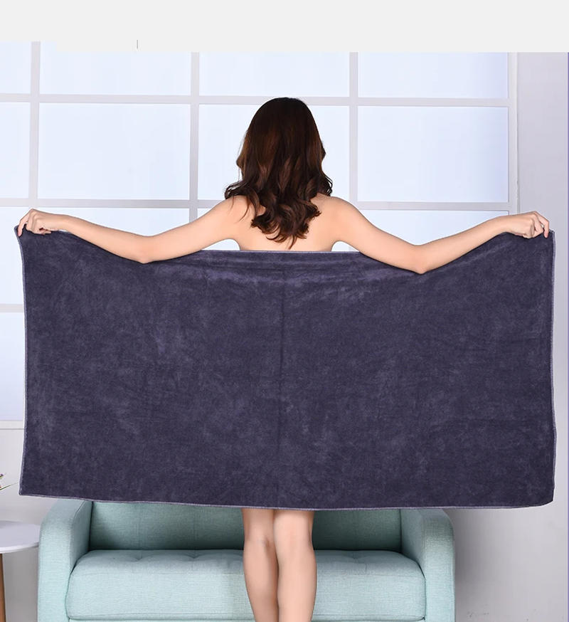 Description Picture 3 of itemMicrofiber towelBeauty Salon Bath Towel and Face Towel Massage Quick-Dry Special Large Towel Thick Microfiber Absorbent Soft Ste