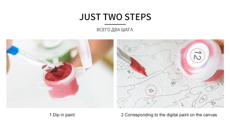 Description Picture 3 of itemGATYZTORY 40x50cm DIY Coloring Paint By Number Christmas Picture Beautiful Painting By Numbers Adults Kit Home Decor Gift 2024