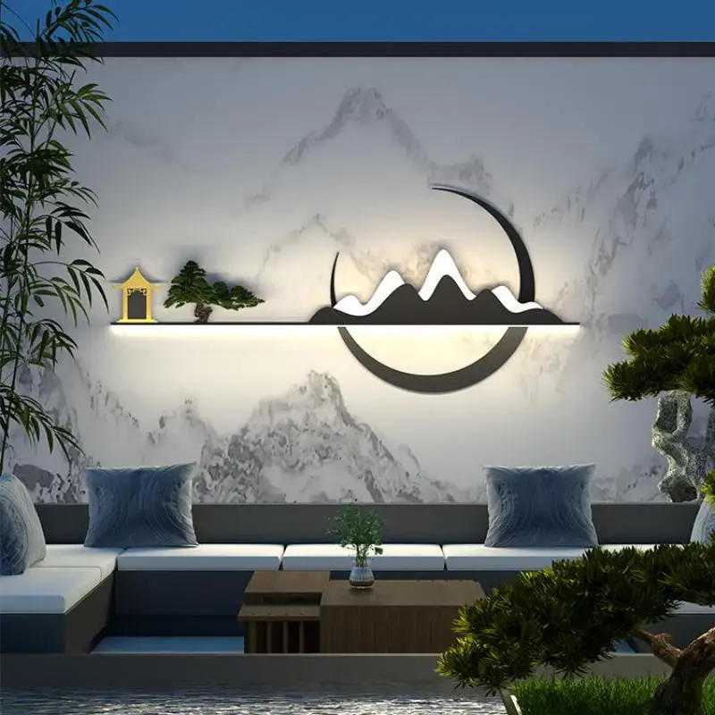 Description Picture 6 of itemParlor foyer Long LED sconces Hotel wall Lamp fixtures Bedroom night light Arandela stairs indoor Wall lighting reading lamps