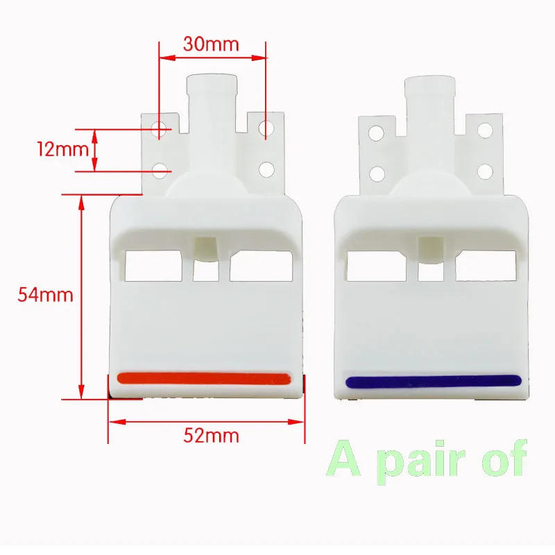 Description Picture 3 of item1 pair Water dispenser faucet switch faucet hot and cold water mouth piano key press type water dispenser accessories