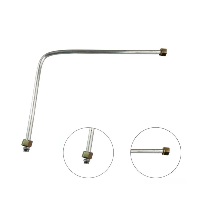 Description Picture 2 of item530mm Air Compressor Tube Exhaust Tube Copper Tone G3/8" Thread Standard Pneumatic Parts Pipe Oil Pump Spare Replacement