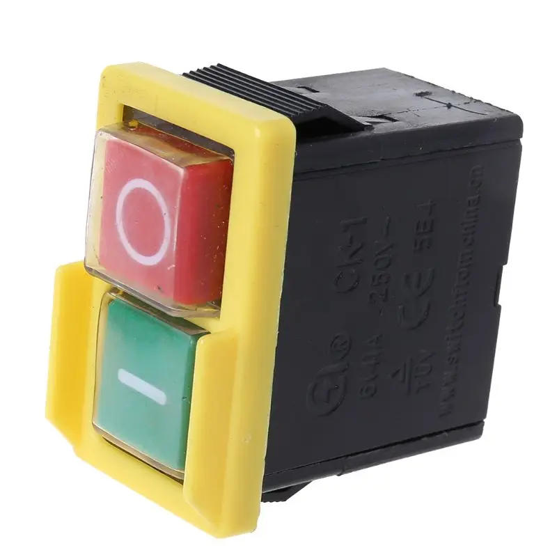 Description Picture 5 of item250V 6A AC Waterproof Button Machine Saw Blade Drilling Machine Open And Close Switch Control Box Electromagnetic M4YD