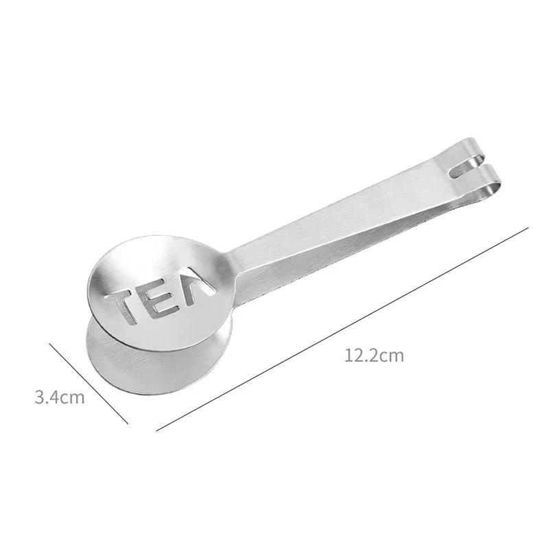 Description Picture 4 of itemReusable Stainless Steel Tea Bag Tongs Teabag Squeezer Strainer Holder Grip Metal Spoon Mini Sugar Clip Tea Leaf Strainer