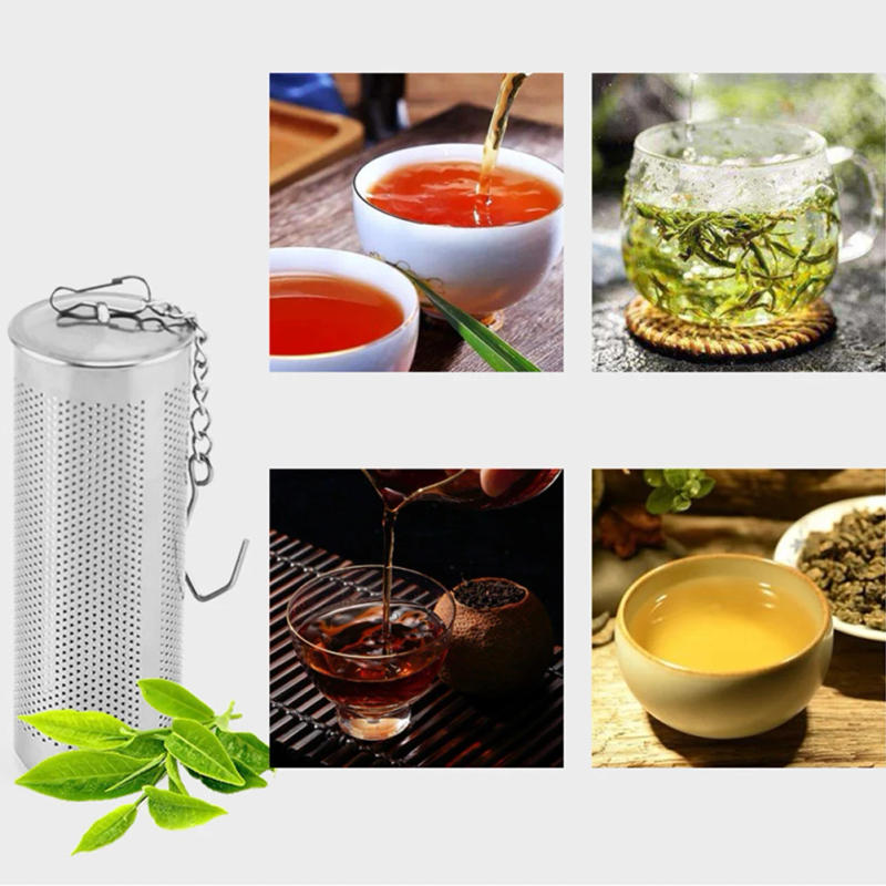 Description Picture 6 of item1PCS Stainless Steel Tea Ball Infuser Strainer Leaf Spice Herbal Teapot Reusable Mesh Filter Home Kitchen Accessories
