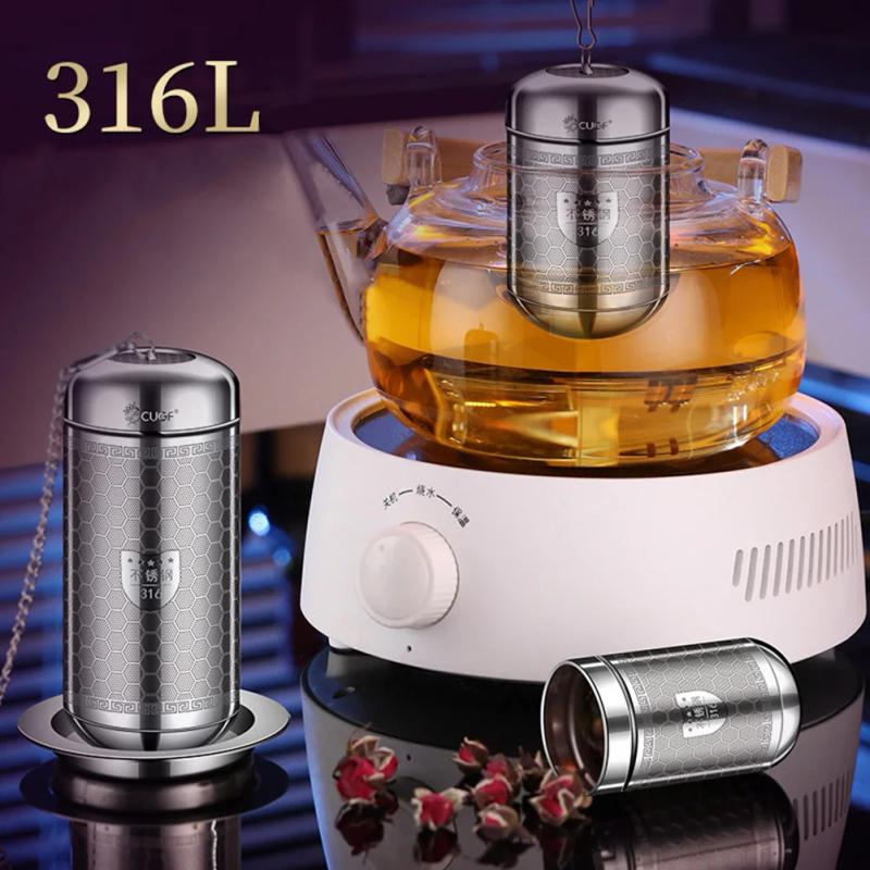 Description Picture 4 of itemStainless Steel Tea Infuser Teapot Tray Spice Tea Strainer Herbal Filter Kitchen NEW Teaware Accessories Shipping Items