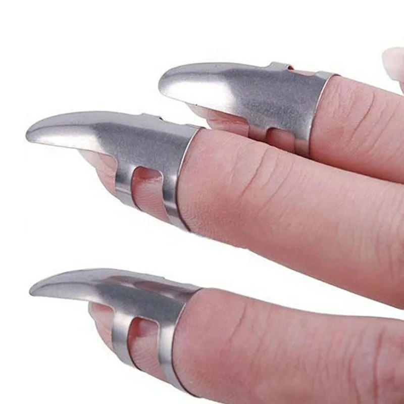 Description Picture 2 of itemNew 3Pcs Guitar Finger Pick Plectrums Slide Stainless Steel For Banjo Ukulele