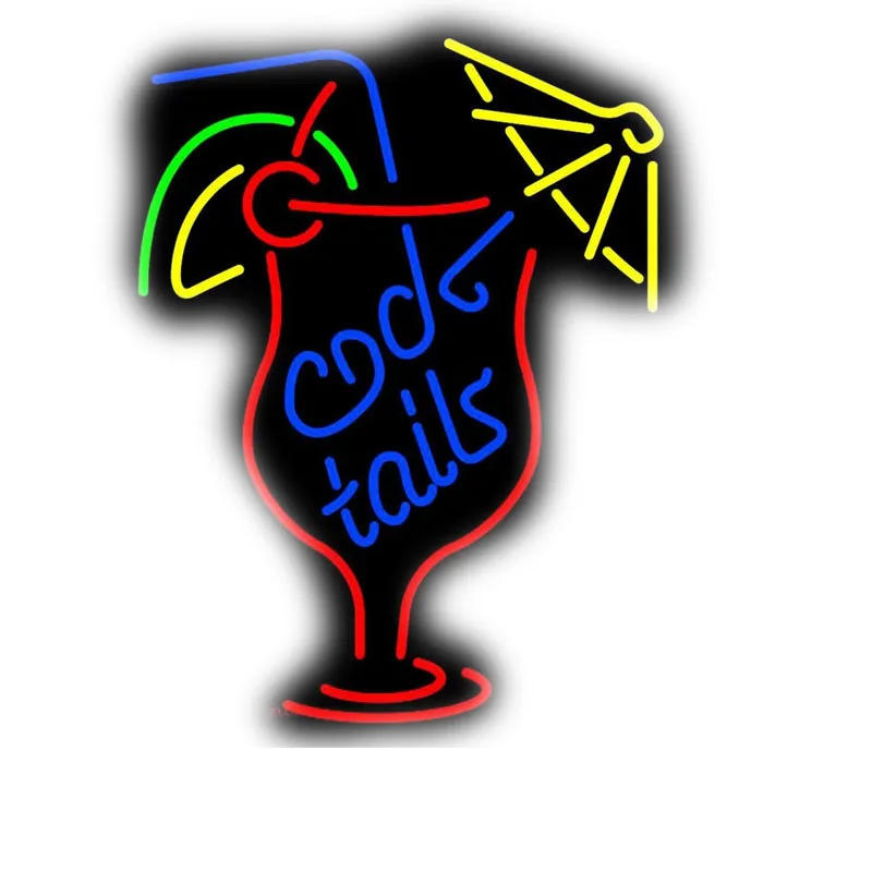 Description Picture 2 of itemNeon Sign Beer Bar Cup Neon light Neon Wall Sign Cocktail Umbrella Hotel Advertise Lamp Recreational Handmade Real glass TUBE