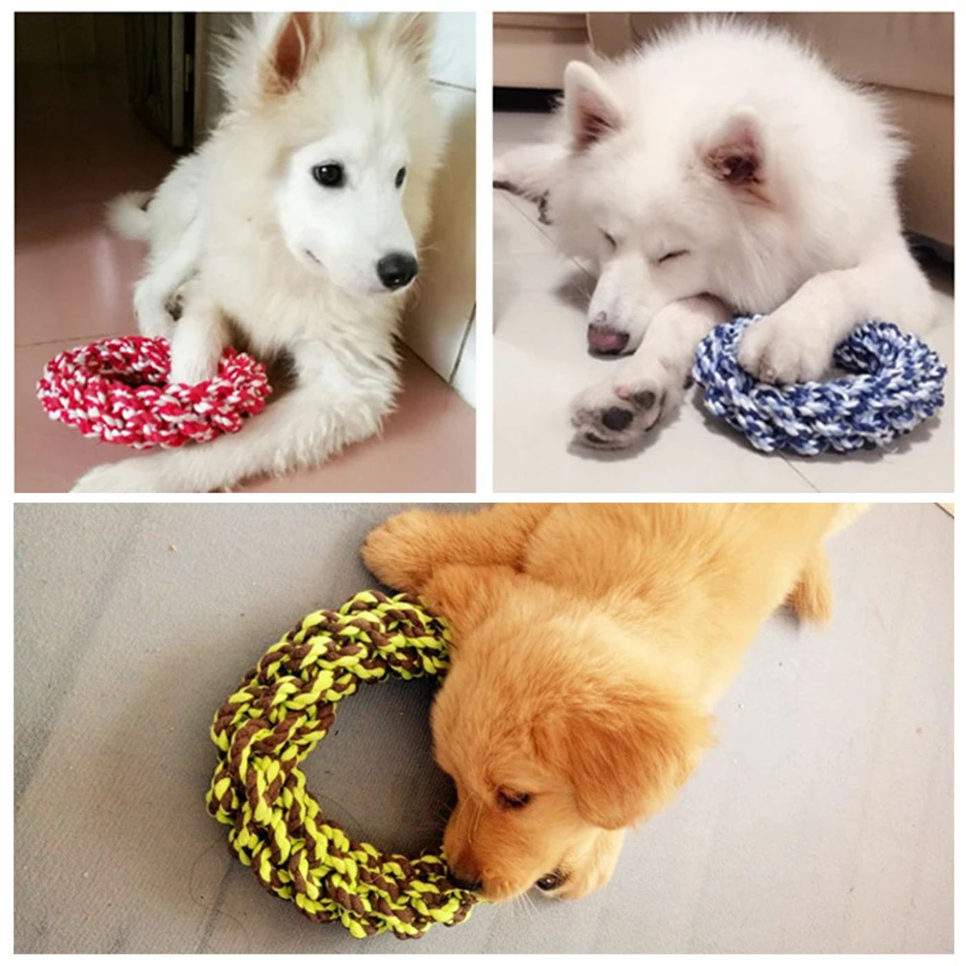 Description Picture 6 of itemDurable Big Dog Chew Rope Toy Bite Resistant Pet Toys for Medium Large Dogs Golden Retriever Pitbull Labrador mascotas Supplies
