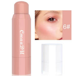 6 Colors Blush Stick Cheek Rouge Cream Face Contour Long Lasting Easy To Color Brightening Natural Face Blush Stick Cosmetics