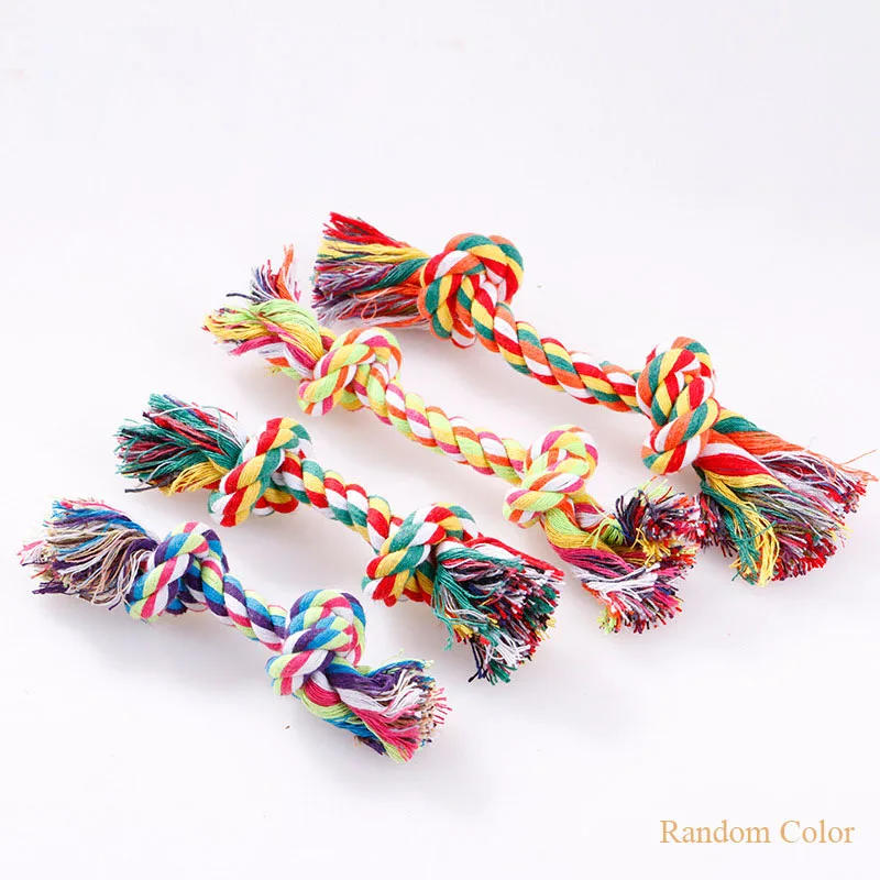 Description Picture 6 of itemDog Puppy Cotton Braided Double Knot Rope Chew Anti Bite Funny Toy Pet Supplies Dog Accessories