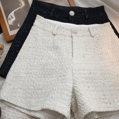 Women White Shorts High Waisted Wide Leg Shorts Casual 2023 New Autumn Winter Y2k Korean Fashion Vintage Spice Girls Shorts