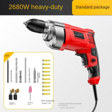 1280W Impact Drill 0-3000 r/min High Rotation Speed Corded Electric Drill Tool 220V 50Hz Max 13mm Chuck Controllable Speed