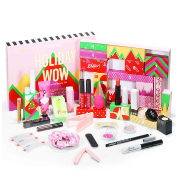 Christmas WOW New Year Advent Calendar Makeup Tools Countdown Calendar Gift Boxes Lipstick Eye Shadow Makeup Tools Gift Box