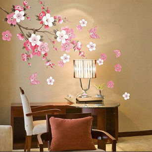 Removable Plum Flower Wall Sticker Home Decal Room Art DIY Decoration
