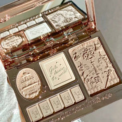Flower Knows Chocolate Series Highlighter Contour Powder Exquisite Relief Brighten Natural 3d Face Women Beauty Makeup Cosmetic