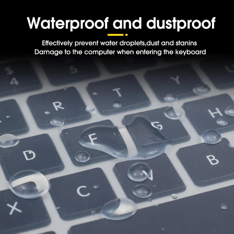 Description Picture 6 of item13-14 Inch 15-17 Inch  Universal Laptop Notebook Keyboard Silicone Cover Dustproof  Protective Waterproof Film