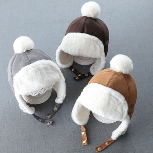Outdoor Winter Autumn Warm Baby Boy Girl Children Ear Protection Cap Beanie Hat