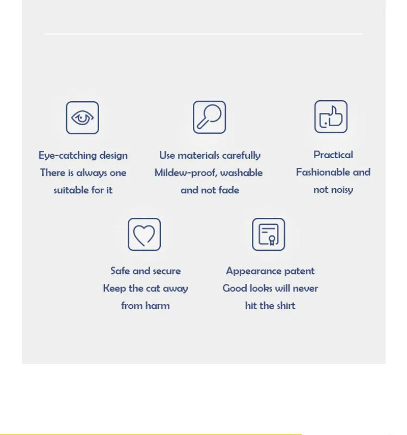 Description Picture 5 of itemPet Supplies Cat Collars Necklace With Bell 2pcs Pack Adjustable Breakaway ID Tag Personalized Accessories Small Dogs