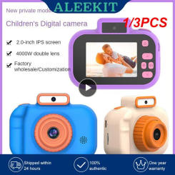 1/3PCS Children's Digital Camera Front Rear Dual-camera 2 Inch IPS Screen USB Charging with Lanyard Portable Toddler Camera
