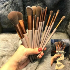 13pcs Makeup Brush Set Professional Soft Fur Beauty Highlighter Concealer Storage Portable Multifunctional Cosmetic Tool