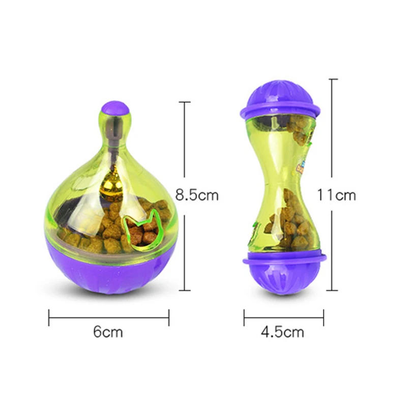 Description Picture 2 of itemCat Food Feeders Ball Interactive Fun Bowl Pet Toys Tumbler Kitten Shaking Leakage Ball Cats Accessories for Pet Toy Supplies