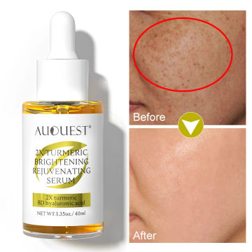 Turmeric Whitening Freckles Serum Remove Dark Spots Hyaluronic Acid Facial Serum Anti-aging Face Skin Care