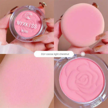 Natural Cheek Tint Blush Cheek Rouge Fine Silky Powder 4 Color Rose Blush Palette Female Makeup Face Blusher Face Contouring