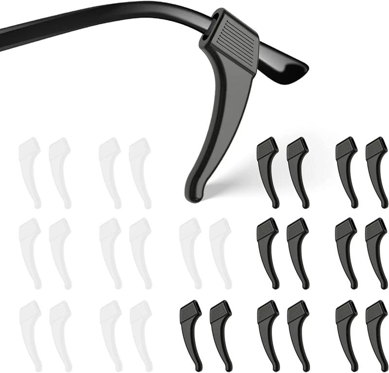 Description Picture 3 of item20pairs Anti Slip Ear Hook Eyeglass Eyewear Accessories Eye Glasses Silicone Grip Temple Tip Holder Spectacle Eyeglasses Grip