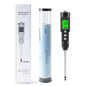 Yieryi EC/TEMP Soil Tester 0.00-10.00 MS/cm Hand Digital Garden Meter Soil Tester Tools Potted Plants Gardening Agriculture Farm