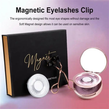 Magnetic Eyelashes With Applicator Reusable Magnetic Lashes Tweezer Set 3D Natural Mink Eye Lashes For Bigger And Brighter Eyes