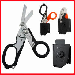 Multifunction Scissors Leatherman Raptors First Aid Expert Tactical Folding Scissors Outdoor Survival Tool Combination Gadget