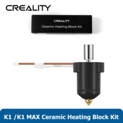 Creality K1 / K1 MAX Ceramic Heating Block Kit NEW Upgrade 300°C High Tem/Flow Printing Uniform Feeding for K1/K1MAX 3D Printer