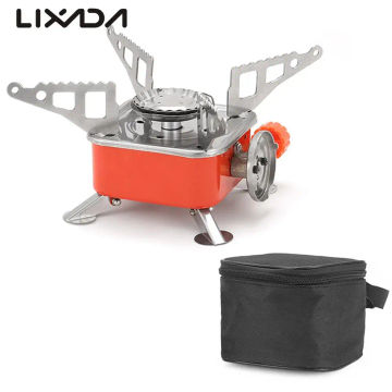Outdoor Electronic Ignition Stoves Foldable Adjustable Firepower Gasstove Portable Cooking Accessory Camping Hiking GasCooker